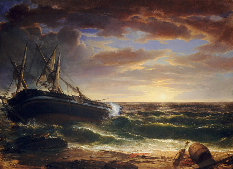 Det skeppsbrutna fartyget - Asher Brown Durand