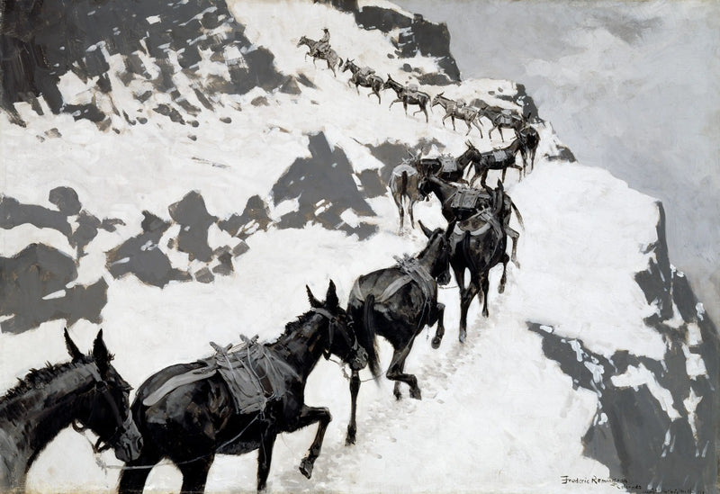 Mule-paketet - Frederic Remington