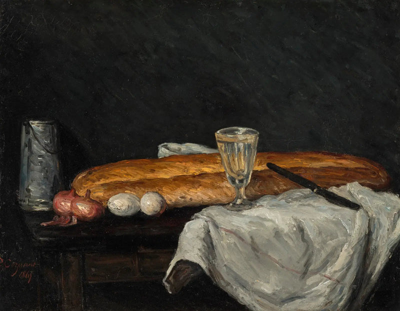 Bröd och ägg - Paul Cézanne
