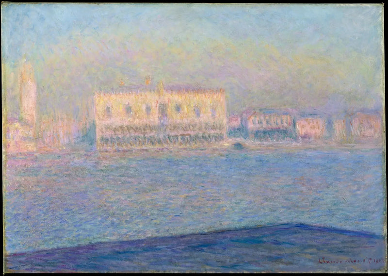 Dogepalatset sedd från San Giorgio Maggiore - Claude Monet