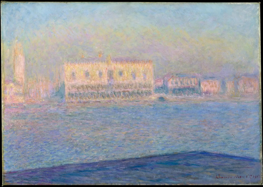 Dogepalatset sedd från San Giorgio Maggiore - Claude Monet