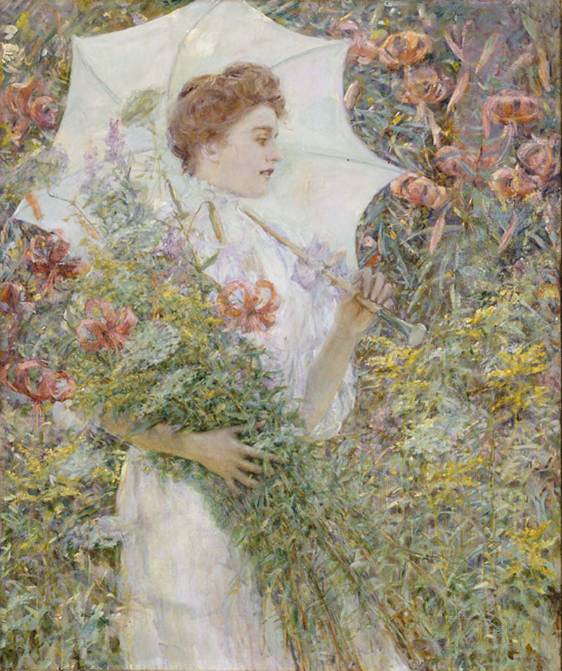 Den vita parasolen - Robert Lewis Reid