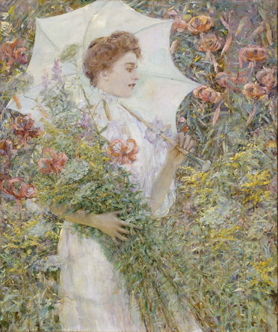 Den vita parasolen - Robert Lewis Reid