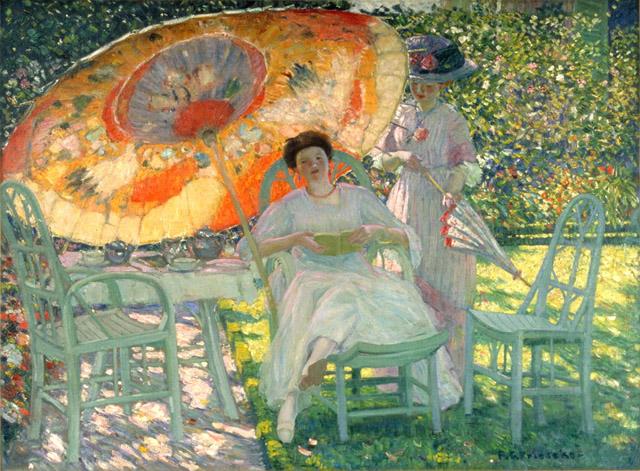 Trädgårdsparasoll - Frederick Carl Frieseke