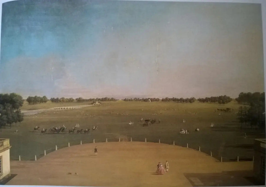 Badmintonparken från Badminton House - Canaletto