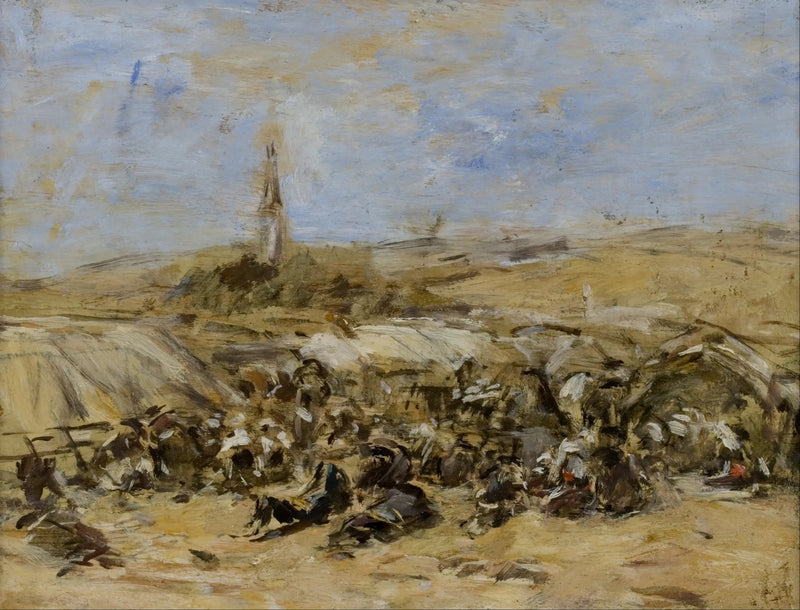 Förlåtelsen av Sankt Anne La Palud - Eugène Boudin