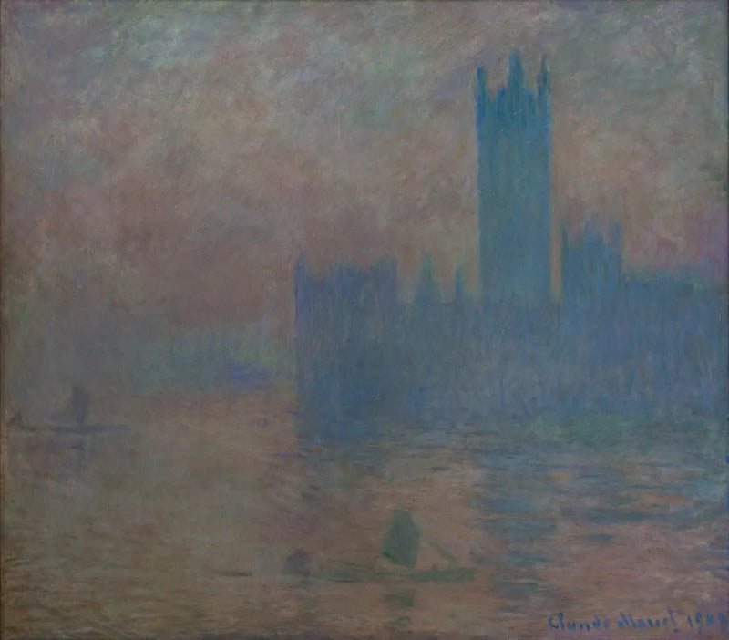 Parlamentet i London, dimeffekt - Claude Monet