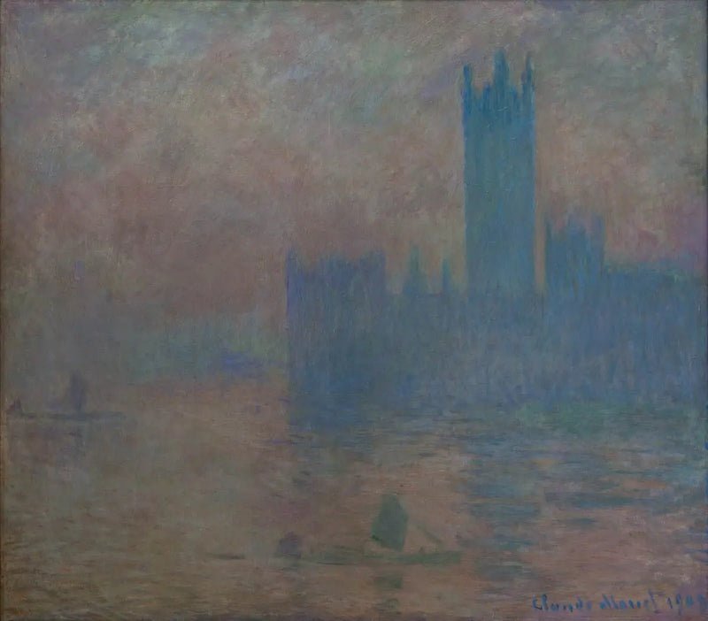 Parlamentet i London, dimeffekt - Claude Monet