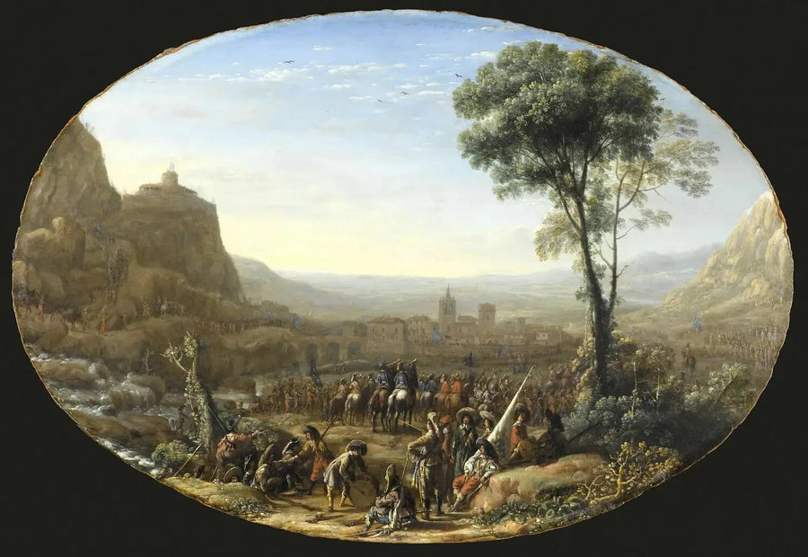 Den tvingade Suse-passet av Louis XIII - Claude Lorrain