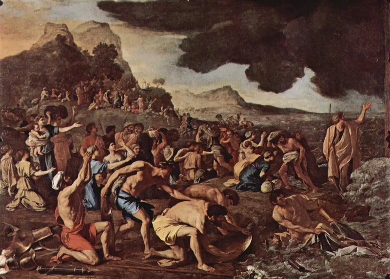 Röda havets passage - Nicolas Poussin