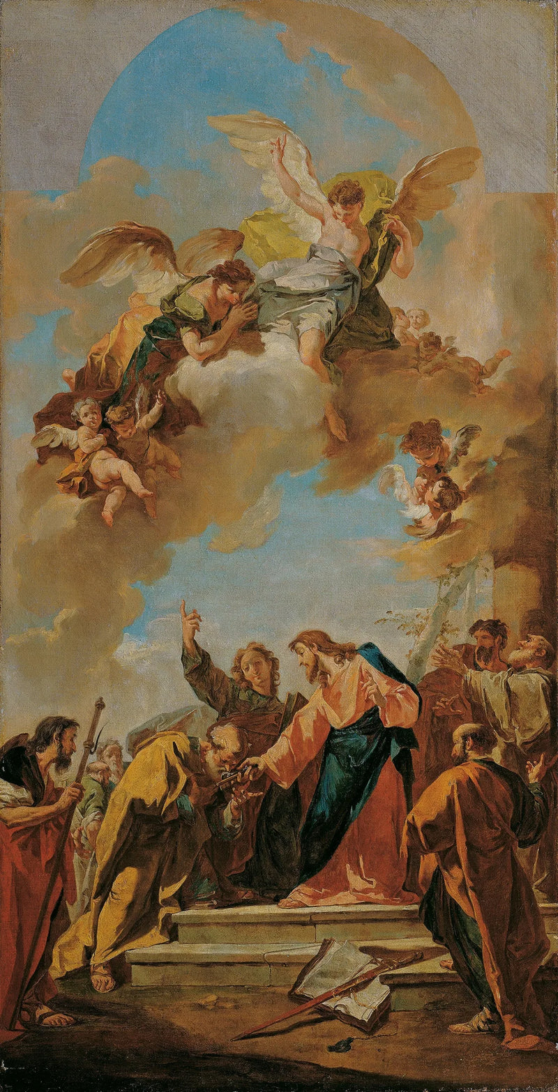 Nyckelövergången till Peter - Giovanni Battista Pittoni