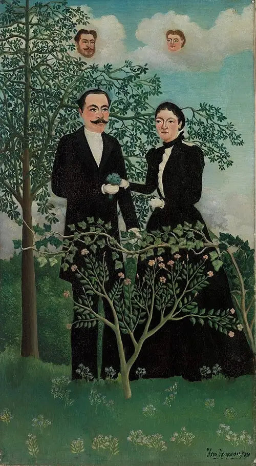 Det förflutna och nuet - Henri Rousseau