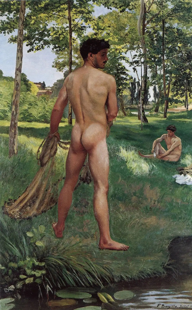 Fiskaren med sparvhund - Frédéric Bazille