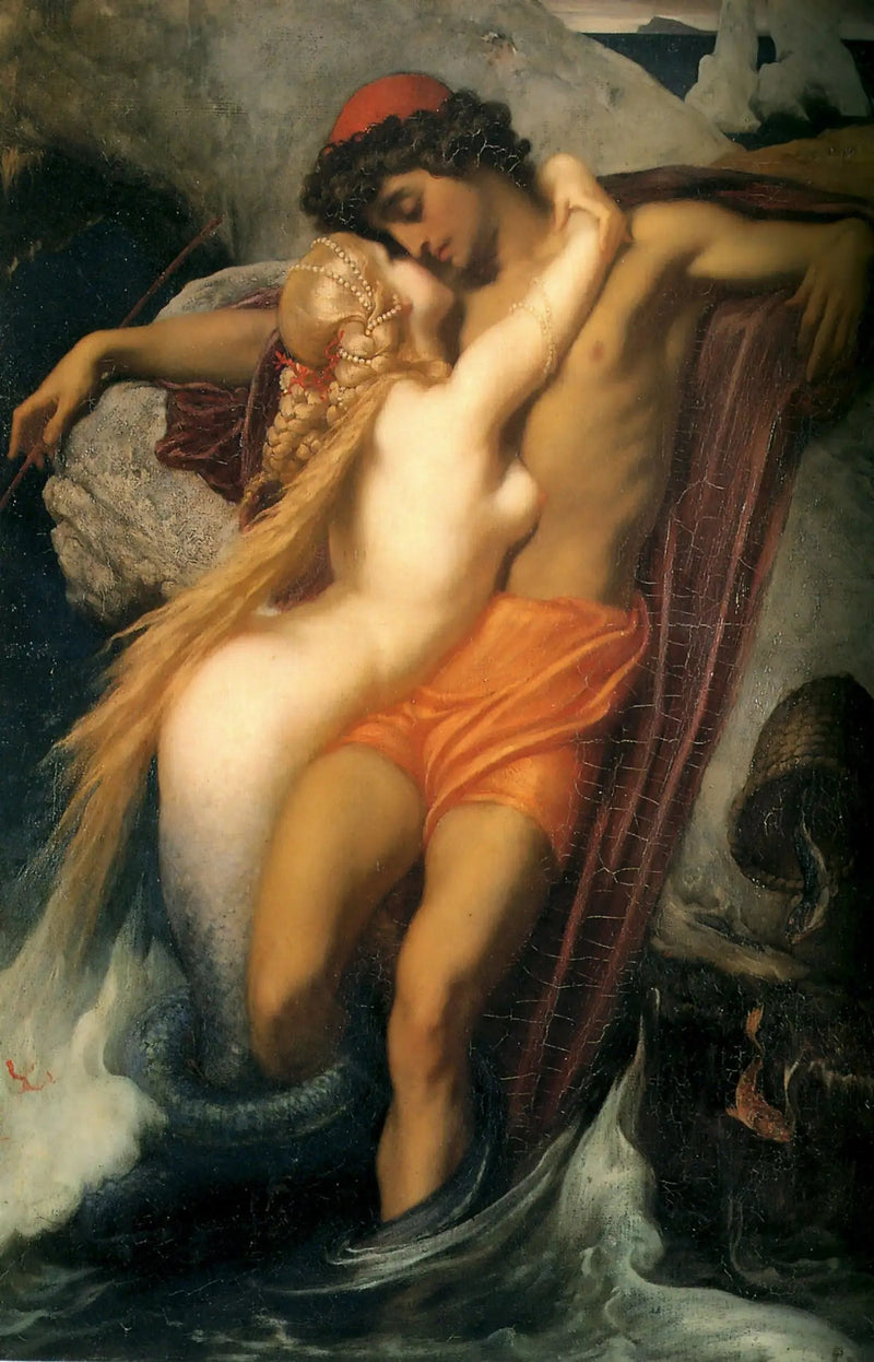 Fiskaren och Sjöjungfrun. - Frederic Leighton