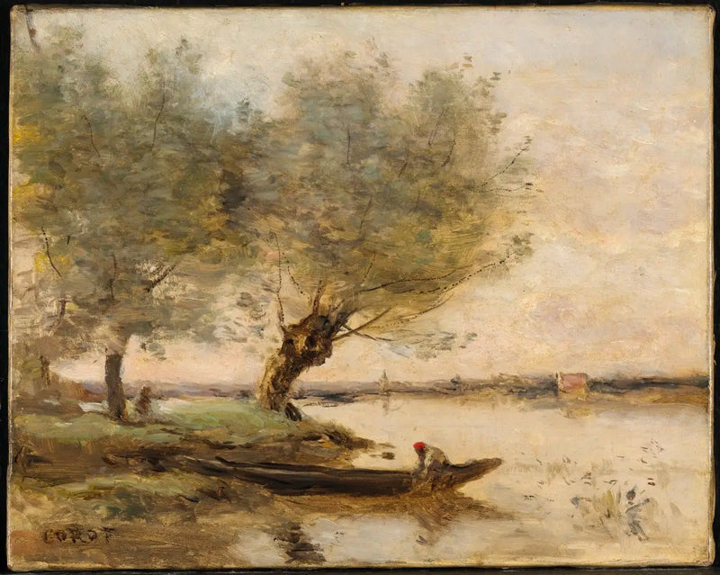 Fiskaren - Jean-Baptiste Camille Corot