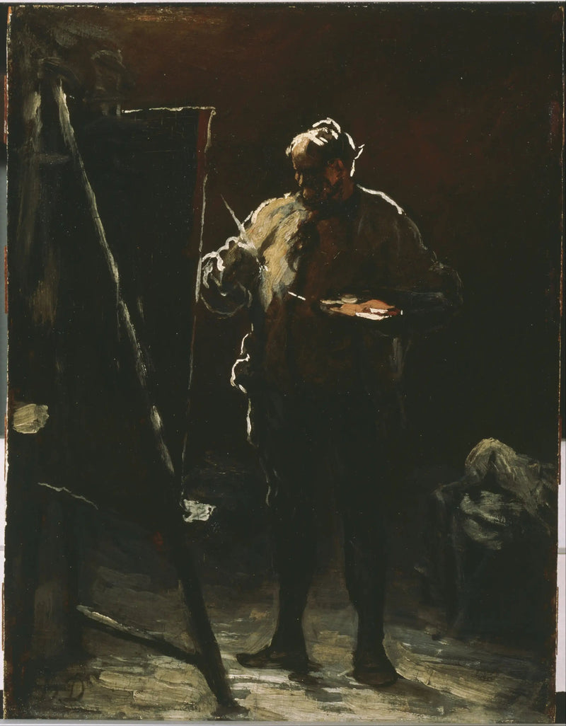 Målaren vid sin staffli - Honoré Daumier