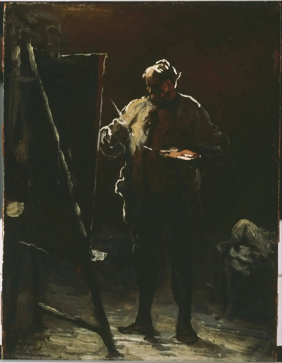 Målaren vid sin staffli - Honoré Daumier