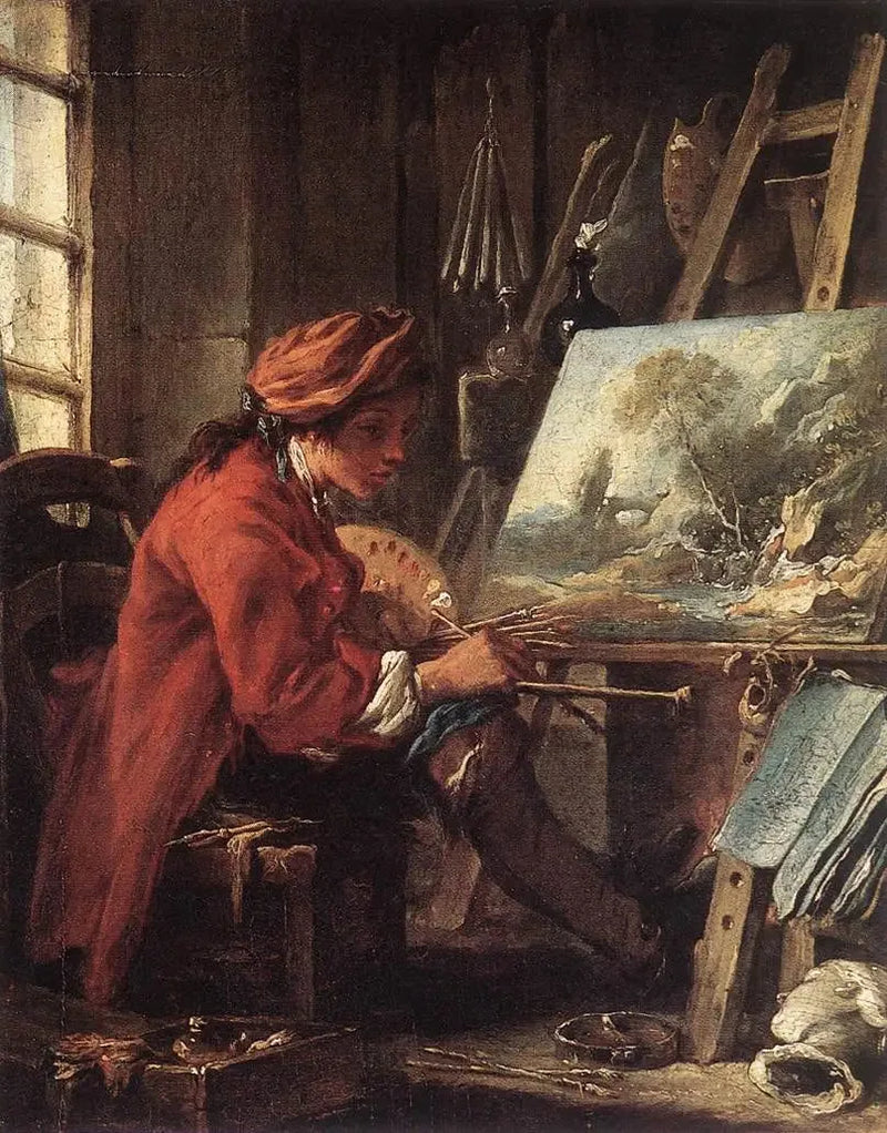 Målaren i sin ateljé - François Boucher