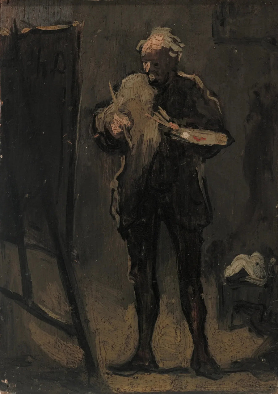 Målaren framför sitt konstverk - Honoré Daumier