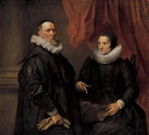 Målaren Jan de Wael och hans fru Gertrud de Jode - Antoine van Dyck