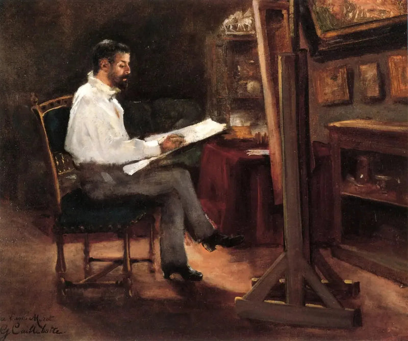 Målaren Morot i sin ateljé - Gustave Caillebotte