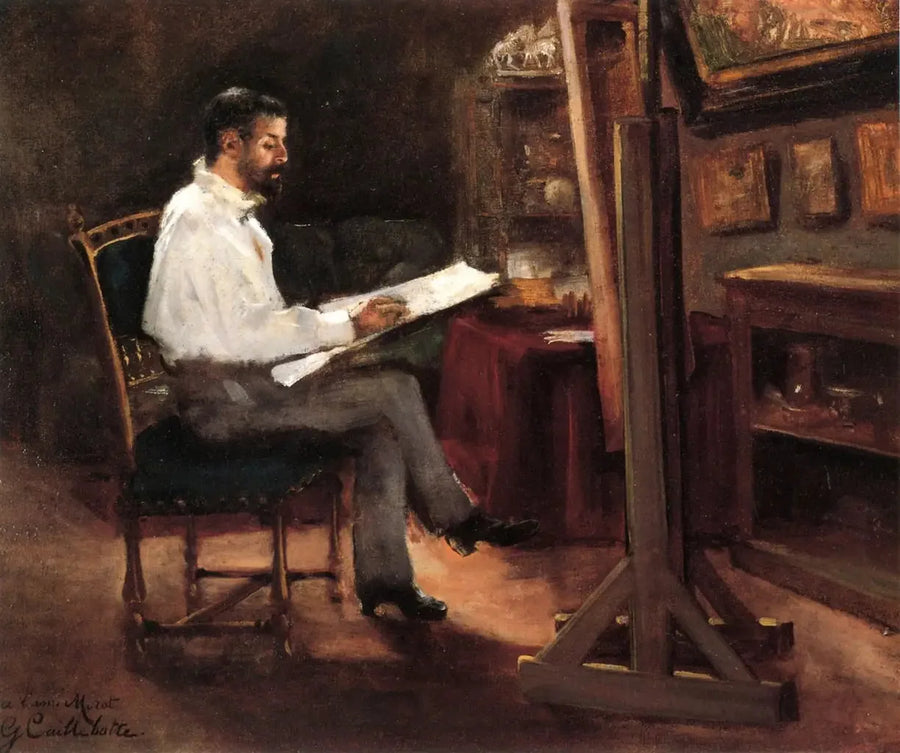 Målaren Morot i sin ateljé - Gustave Caillebotte