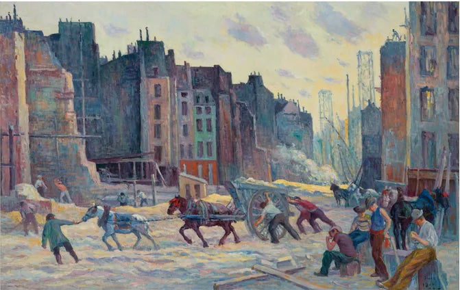 Borrning av Réaumur-gatan - Maximilien Luce