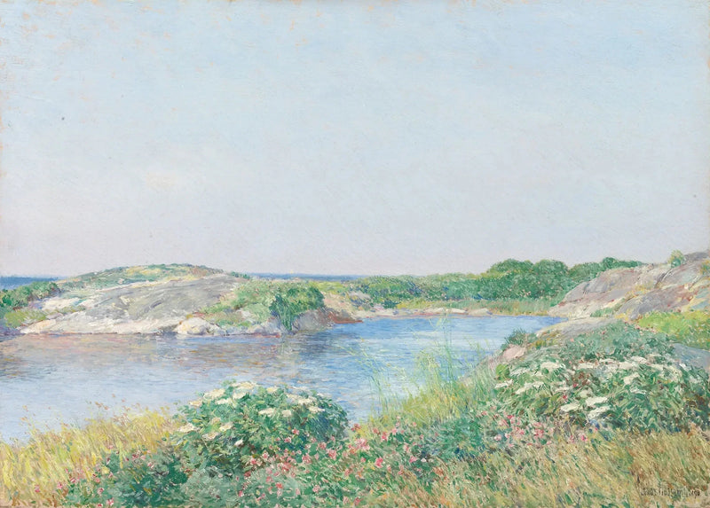 Lilla dammen, Appledore - Childe Hassam