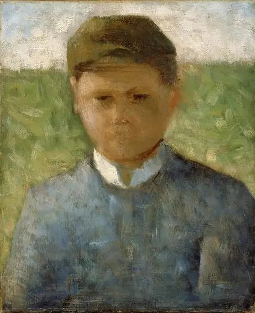 Den lilla bonden i blått - Georges Seurat