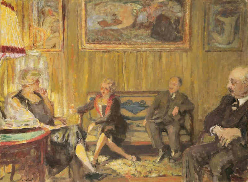 Lilla salongen på Napoligatan - Édouard Vuillard
