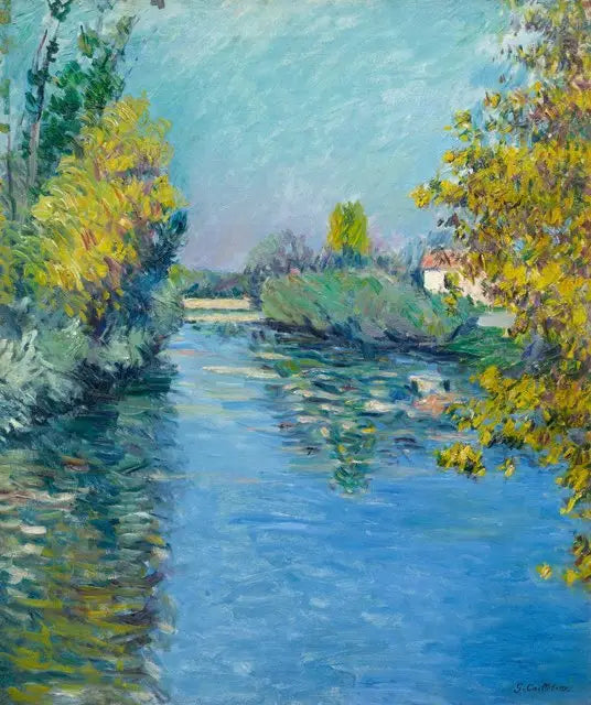 Den lilla bh:n från Seine, hösteffekt - Gustave Caillebotte