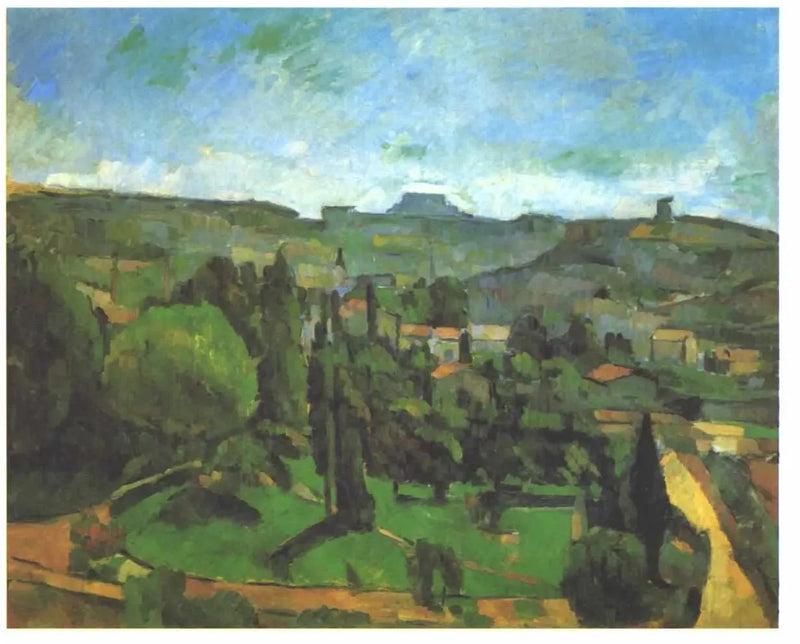 Kungens mortel, utsikt från Bellevue - Paul Cézanne