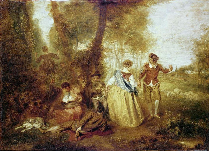 Pastoral nöje - Antoine Watteau