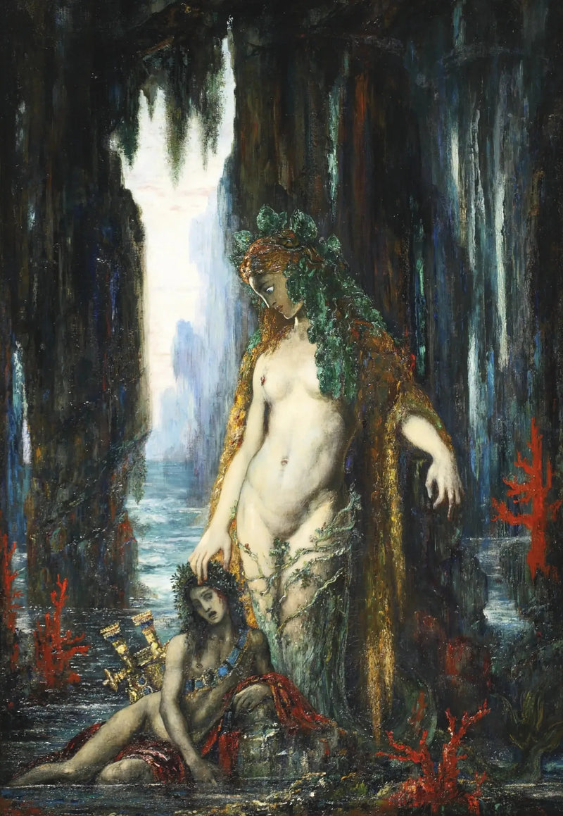 Poeten och Sirenen - Gustave Moreau
