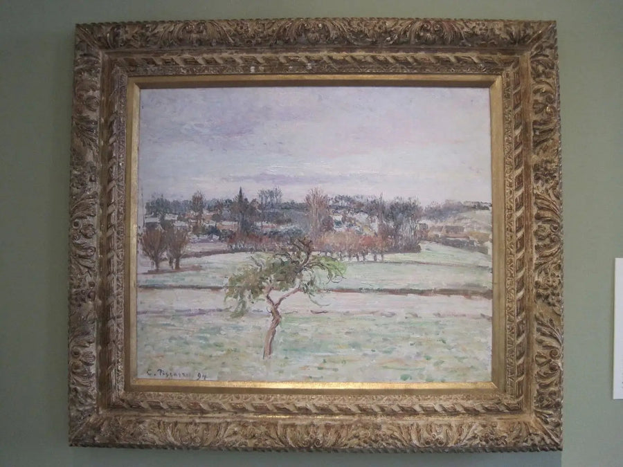 Äppelträdet, snöeffekt i Éragny - Camille Pissarro