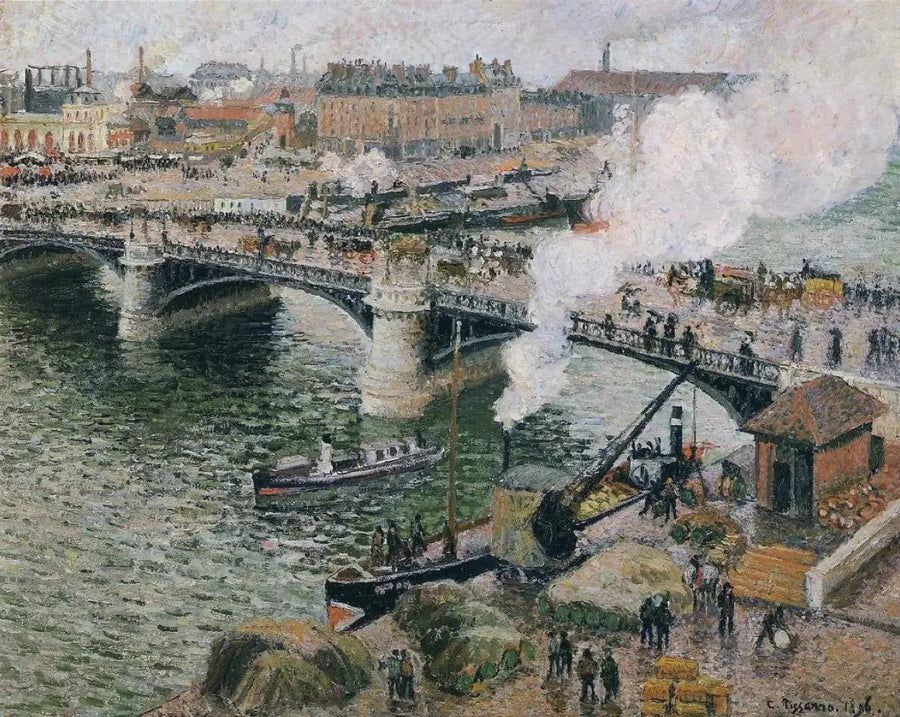 Boieldieu-bron i Rouen - Camille Pissarro