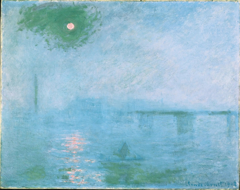 Charing Cross-bron: dimma över Themsen - Claude Monet