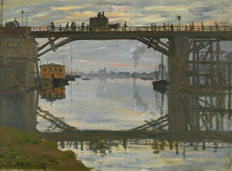 Träbron - Claude Monet