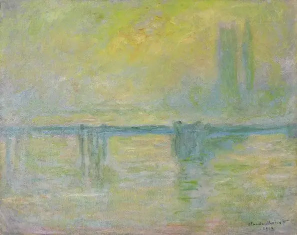 Charing Cross-bron, dimma - Claude Monet