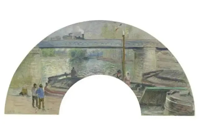 Järnvägsbron i Pontoise - Camille Pissarro