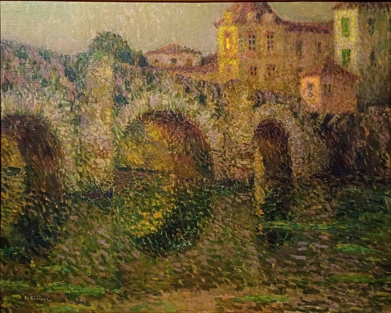 Clisson-bron vid skymningen - Henri Le Sidaner