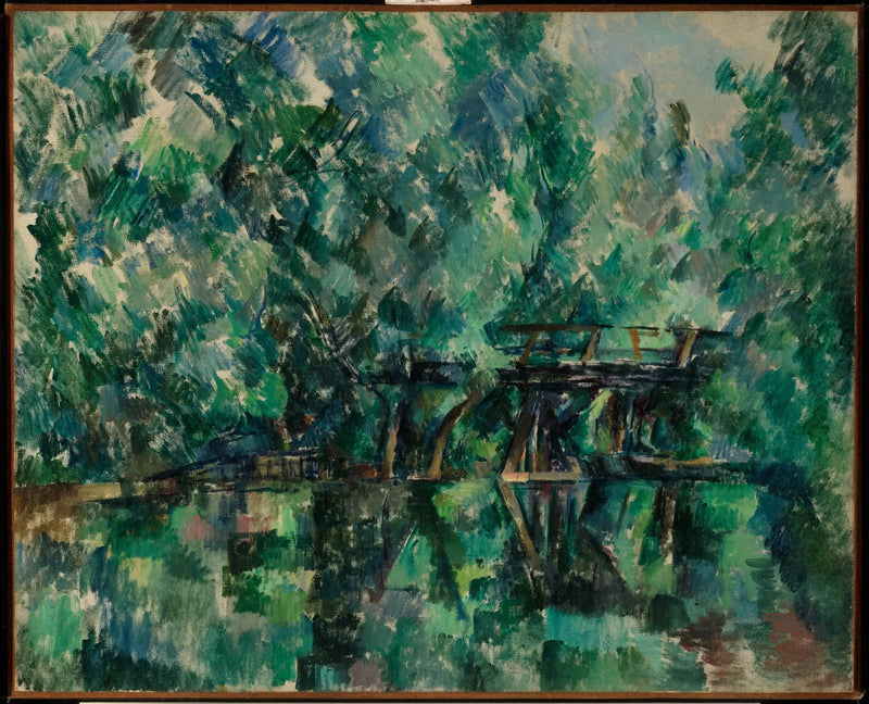 Bron på ön Machefer i Saint-Maur-des-Fossés - Paul Cézanne