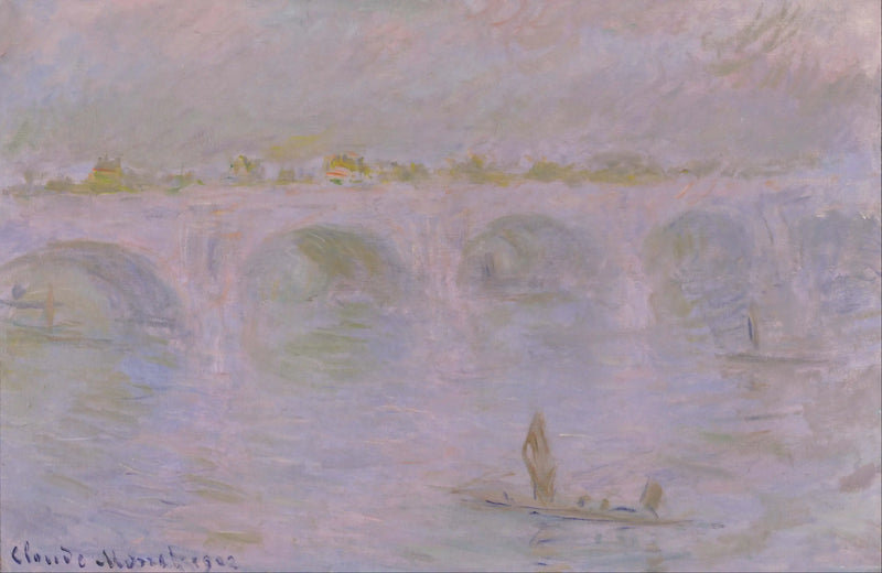 Waterloobron i London - Claude Monet