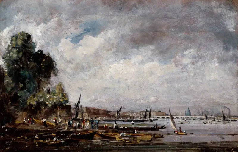 Waterloo-bron från vänstra stranden av Thames - John Constable