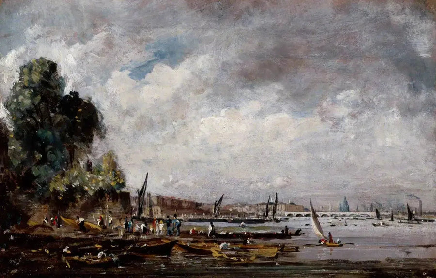 Waterloo-bron från vänstra stranden av Thames - John Constable