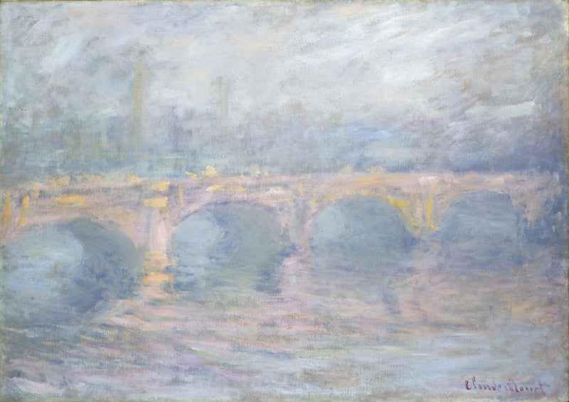 Waterlooplatsen, rosa effekt - Claude Monet