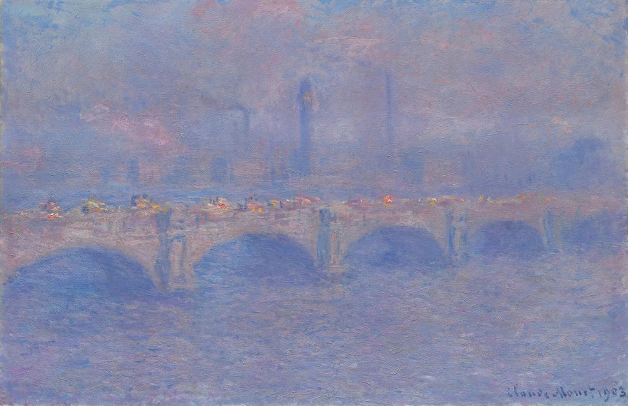 Waterlooplatsen, effekten av solljuset - Claude Monet