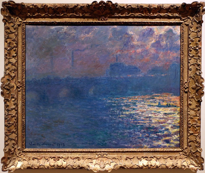 Waterlooplatsen, effekten av solljuset - Claude Monet