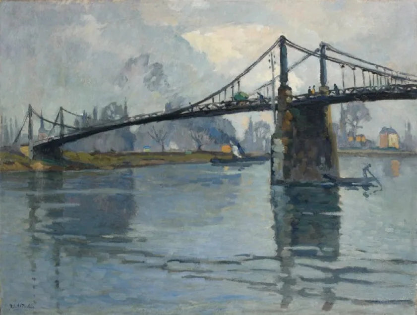 Andelysbron, längs Seine - Robert Antoine Pinchon