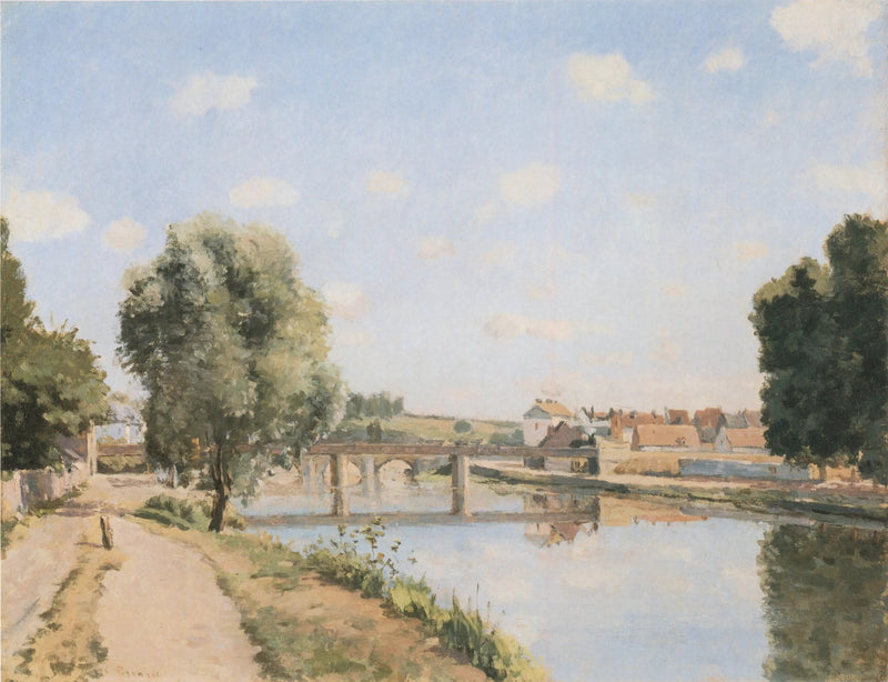 Järnvägsbron, Pontoise - Camille Pissarro